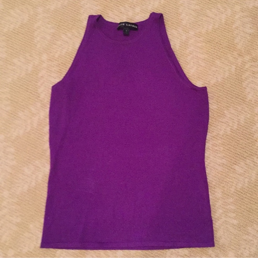 Ralph Lauren purple cashmere top ❤️ F2